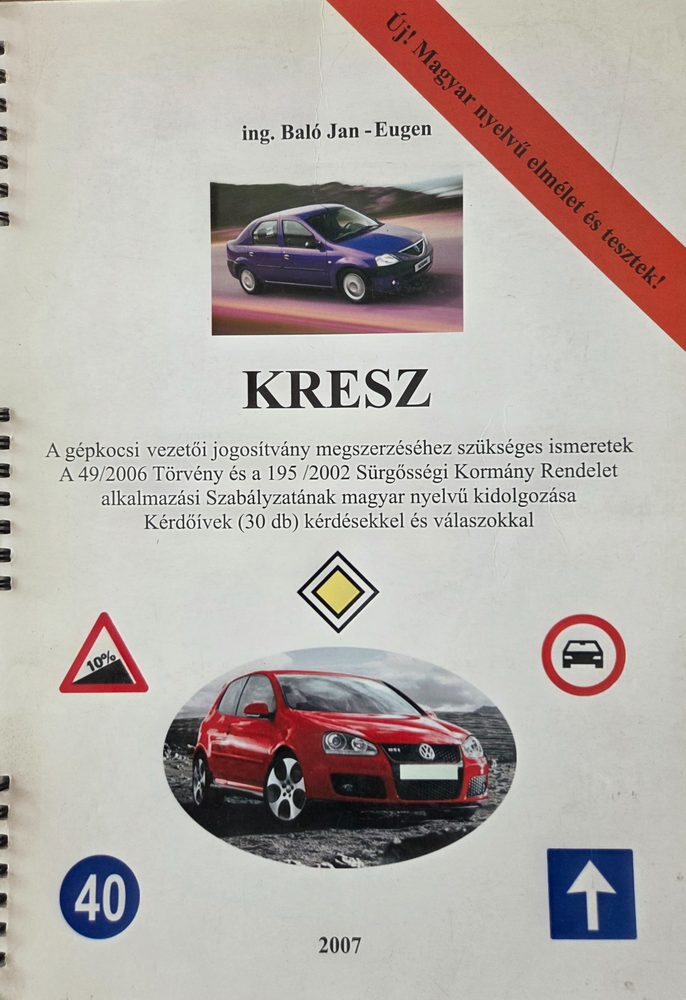 Coperta cărții KRESZ 2007